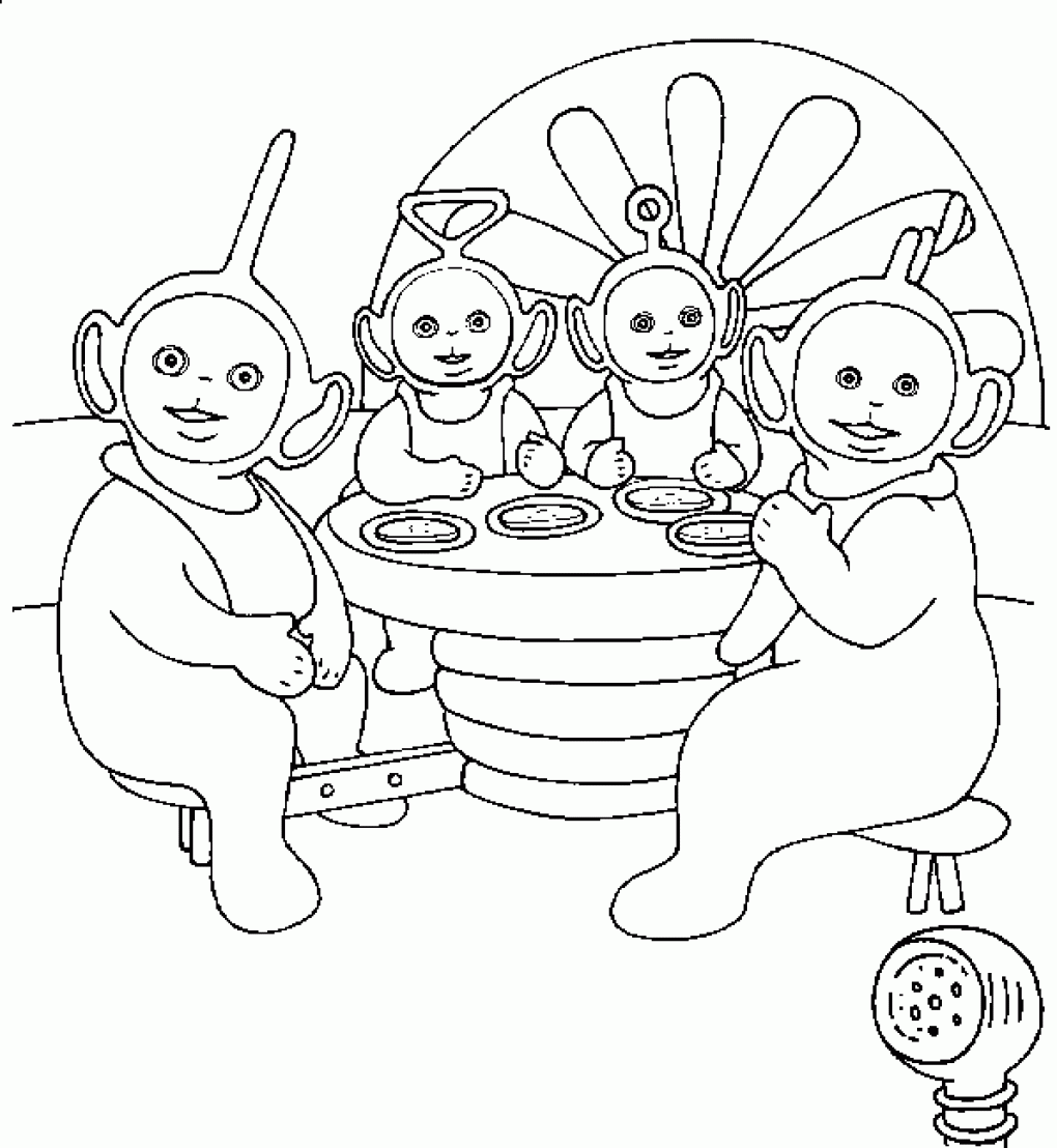 Teletubbies Printable Coloring Pages