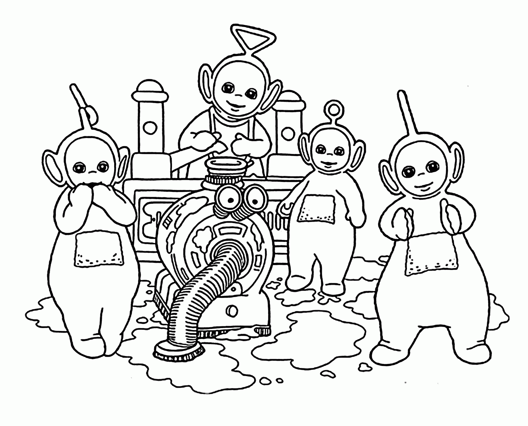 Free Printable Teletubbies Coloring Pages GiannateCarter