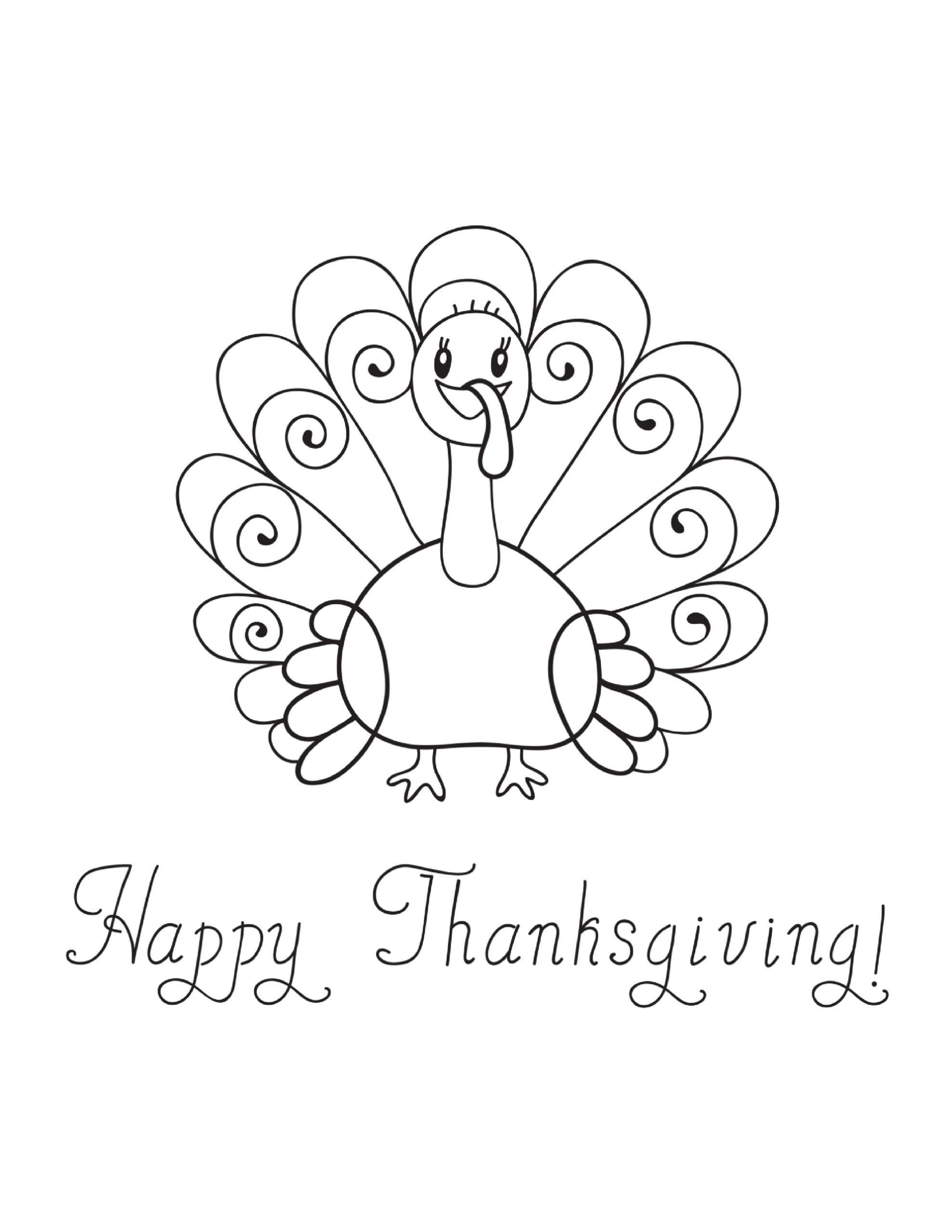 Coloring Pages For Thanksgiving Printable