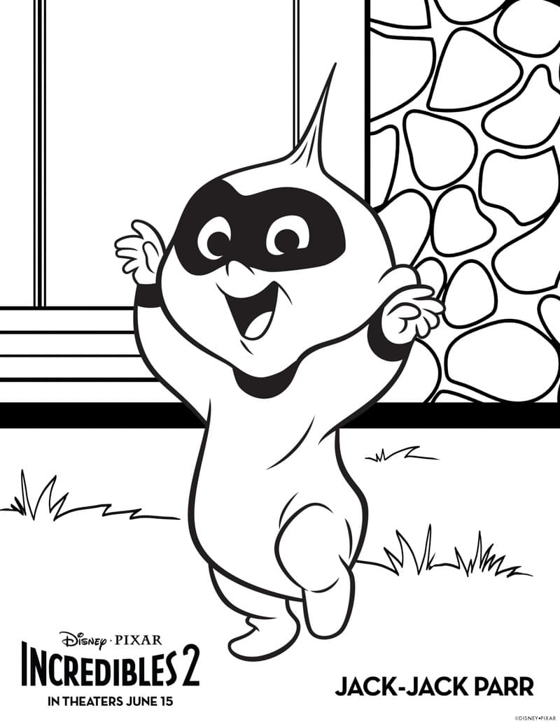 Printable Incredibles Coloring Pages