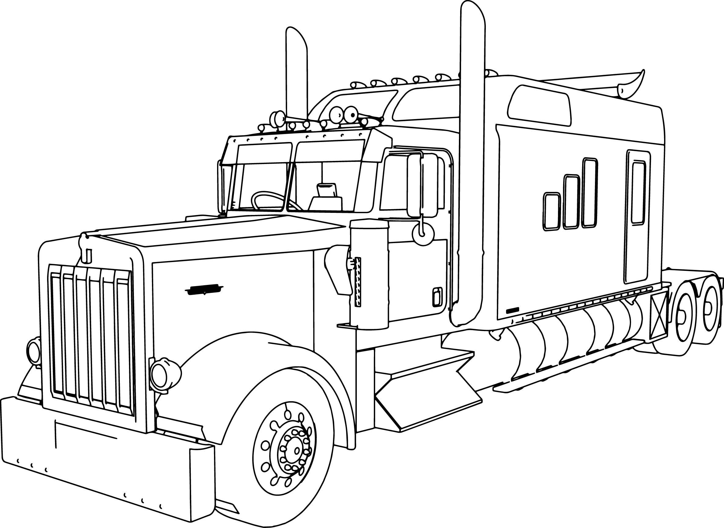Free Printable Truck Coloring Pages