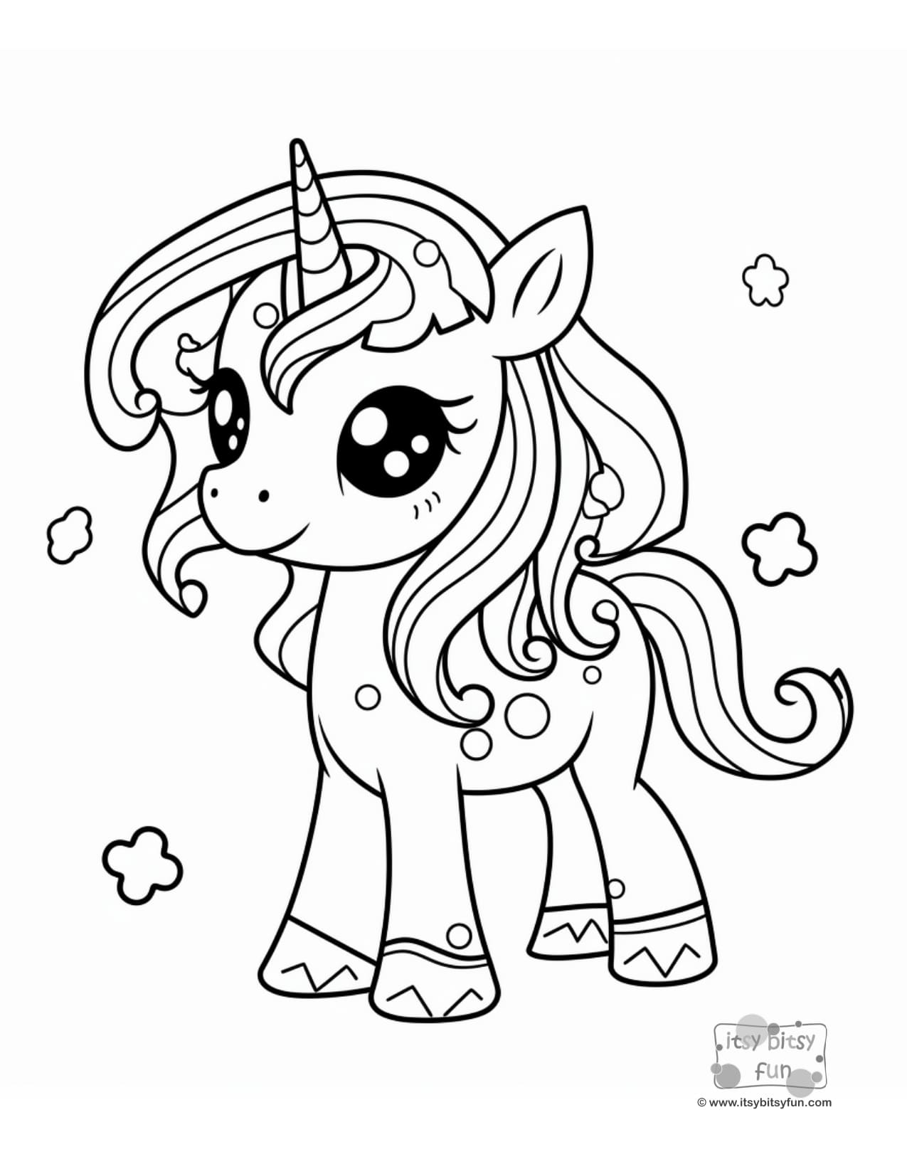Free Unicorn Printables Coloring Pages