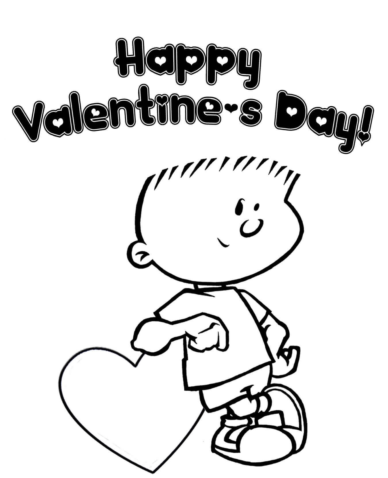 Printable Valentine Coloring Pages Preschoole