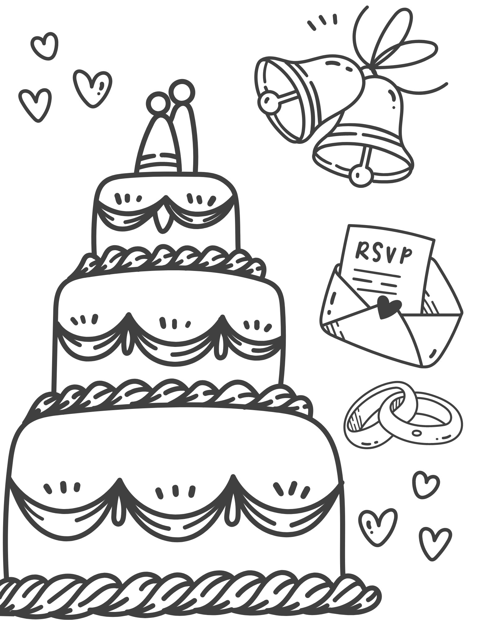Free Printable Wedding Coloring Pages For Kids And Adults
