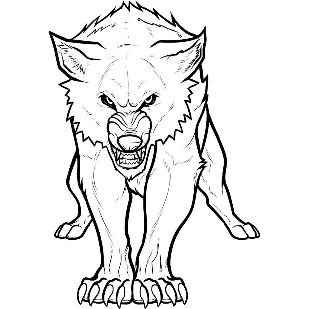 Wolf Printable Coloring Pages