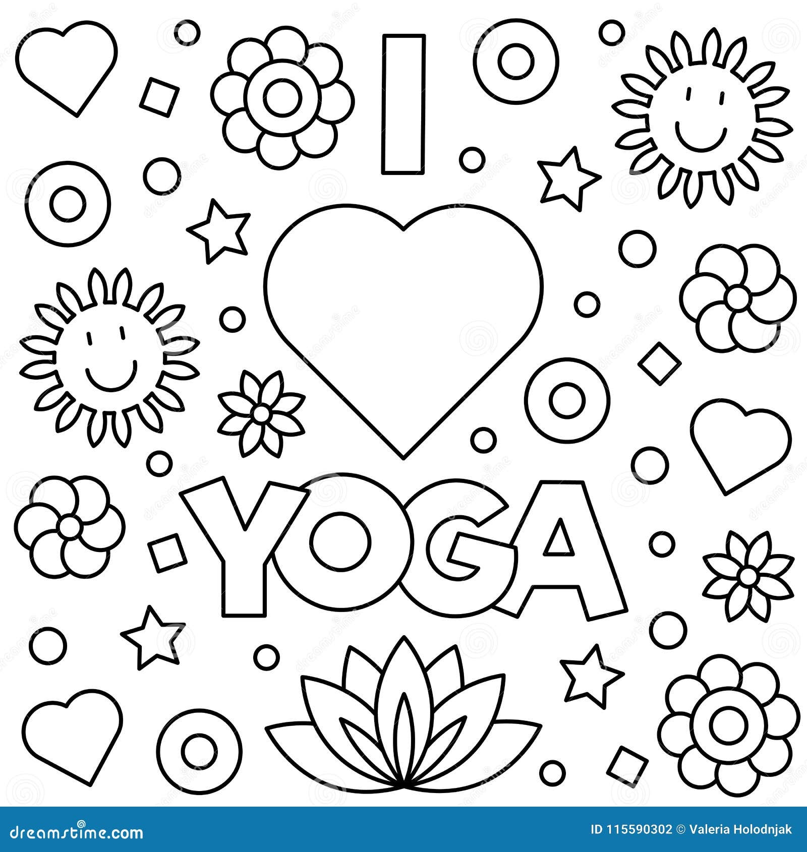 Free Printable Yoga Coloring Pages