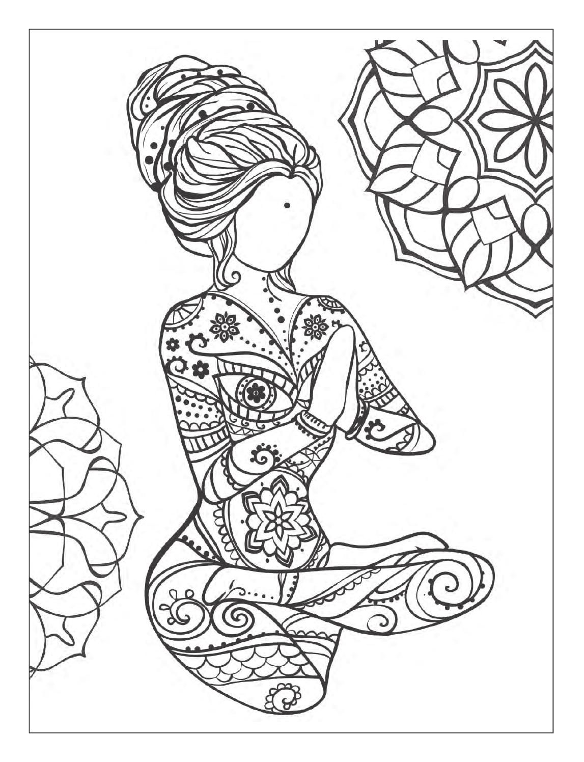 Free Printable Yoga Coloring Pages