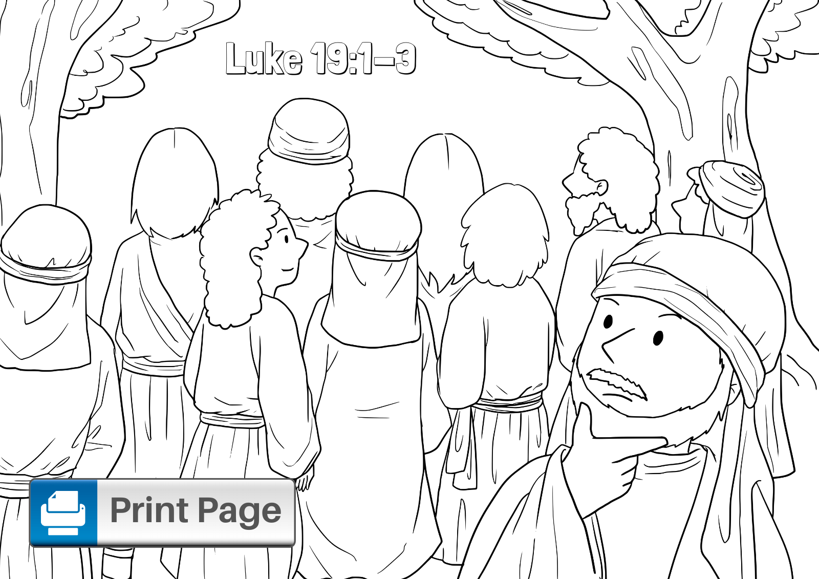 Free Printable Zacchaeus Coloring Pages For Kids ConnectUS