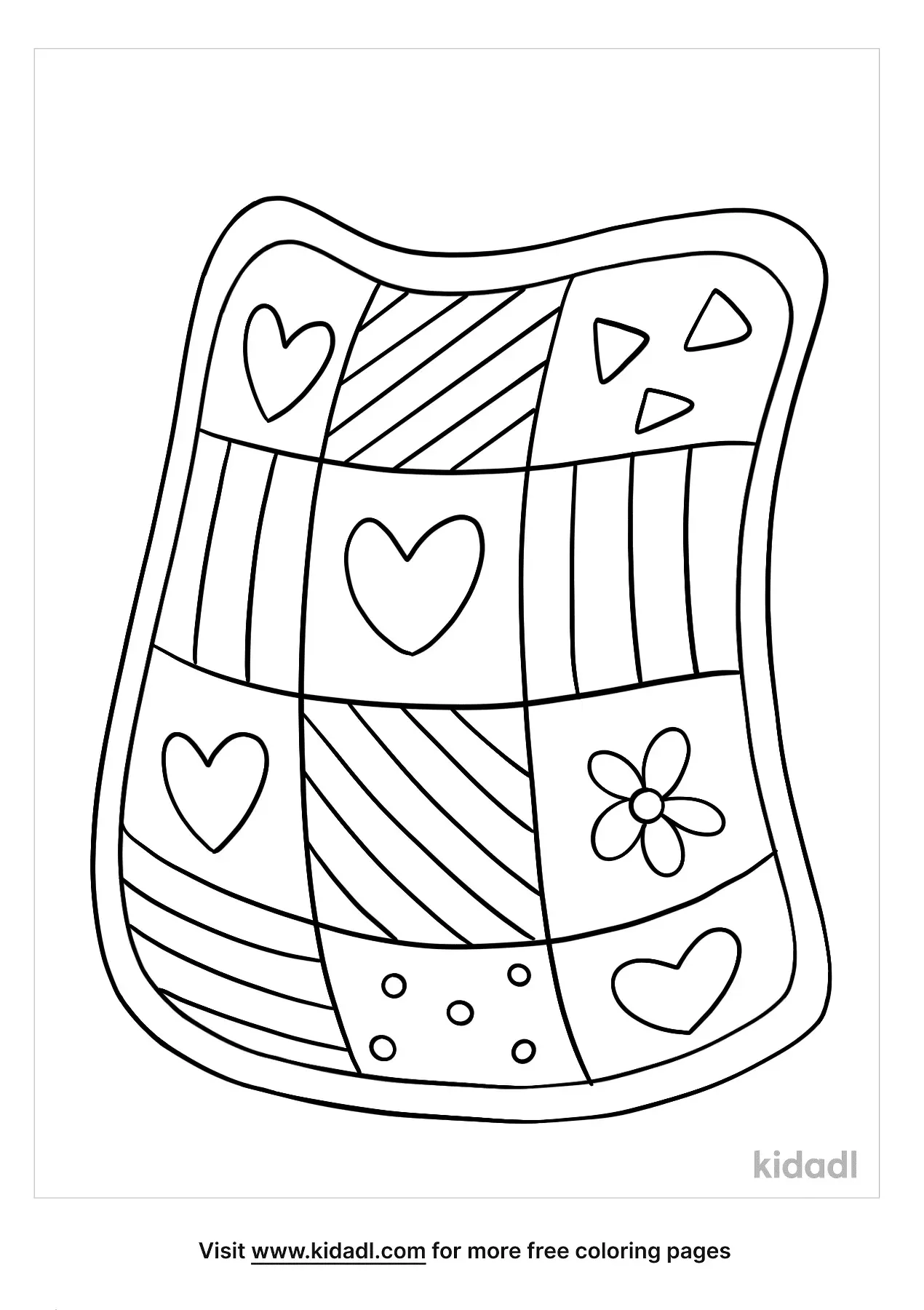 Free Quilt Coloring Page Coloring Page Printables Kidadl