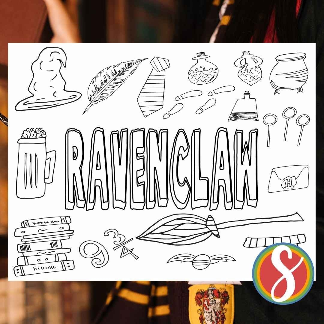 Ravenclaw Coloring Page Printable