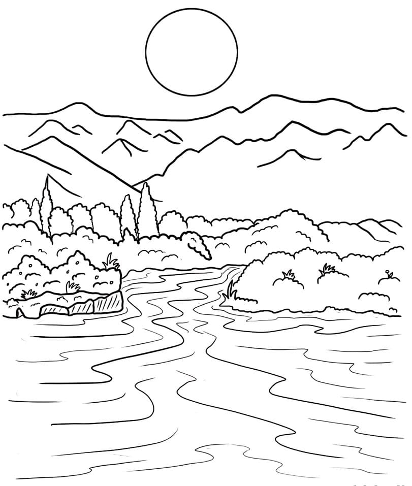 Free River Coloring Page Free Printable Coloring Pages For Kids
