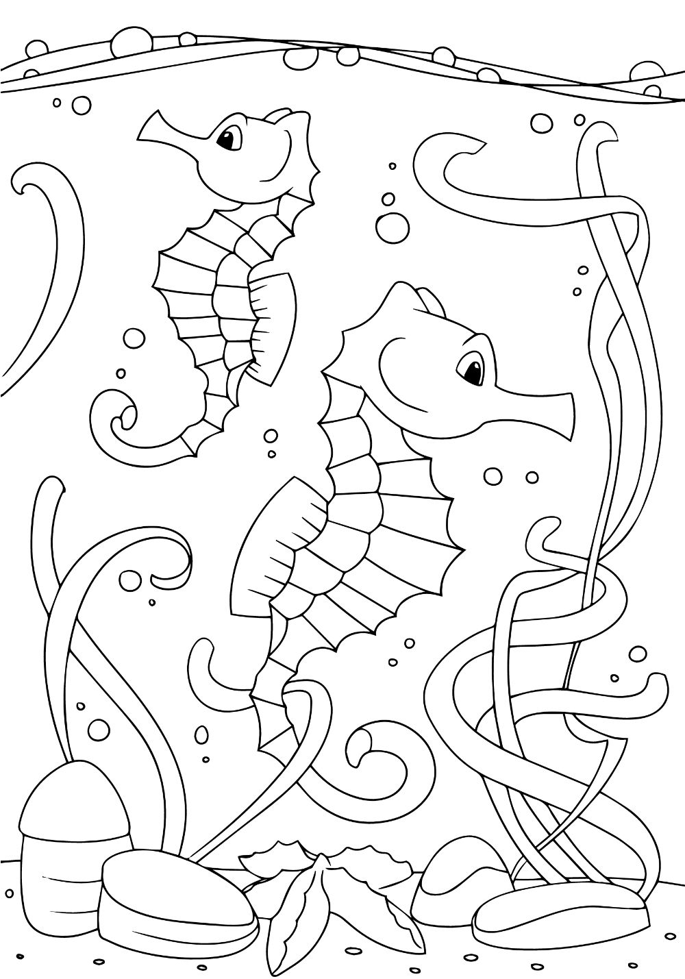Free SEAHORSE Coloring Pages For Download Printable PDF VerbNow