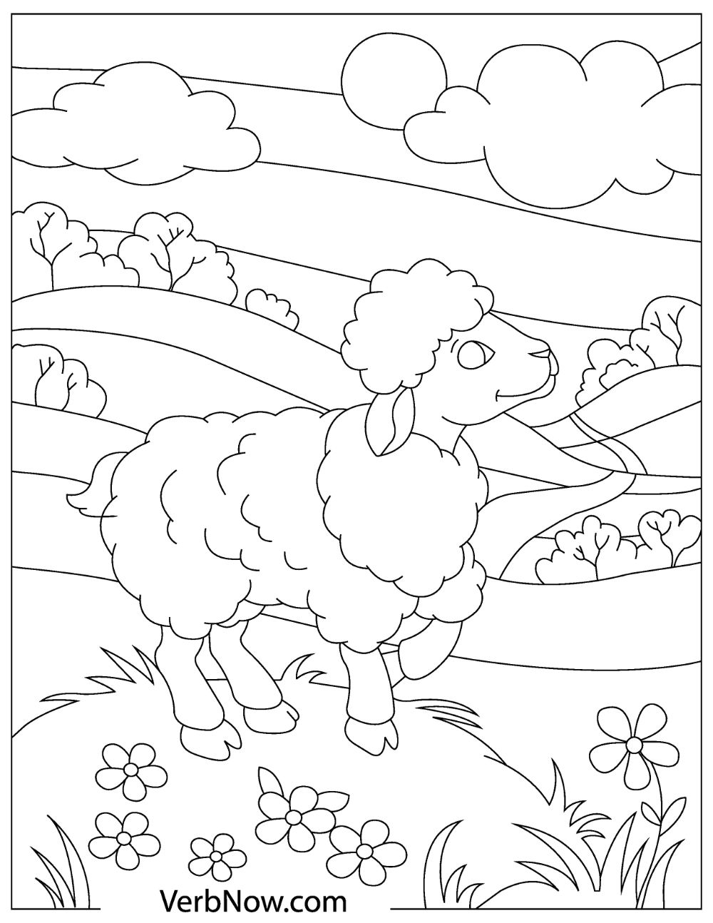 Free SHEEP Coloring Pages For Download Printable PDF VerbNow