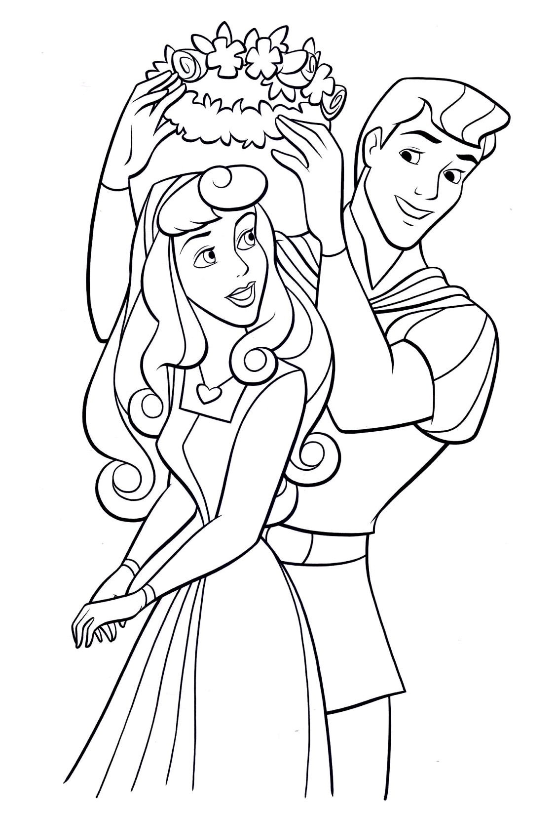 Free Sleeping Beauty Drawing To Download And Color Sleeping Beauty Coloring Pages For Kids