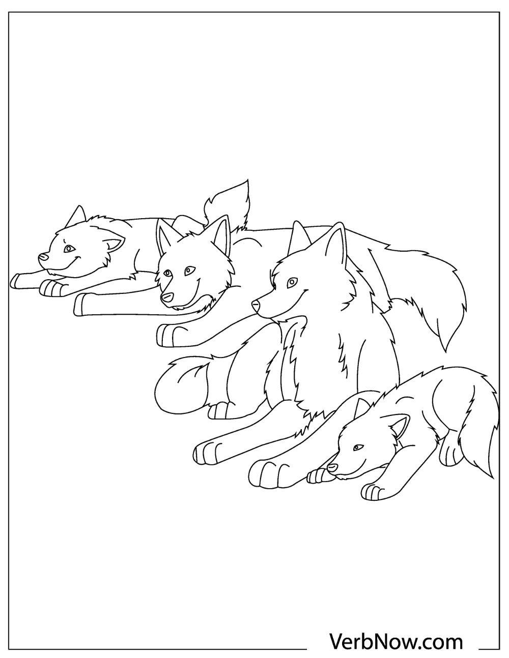 Free WOLF Coloring Pages For Download Printable PDF 