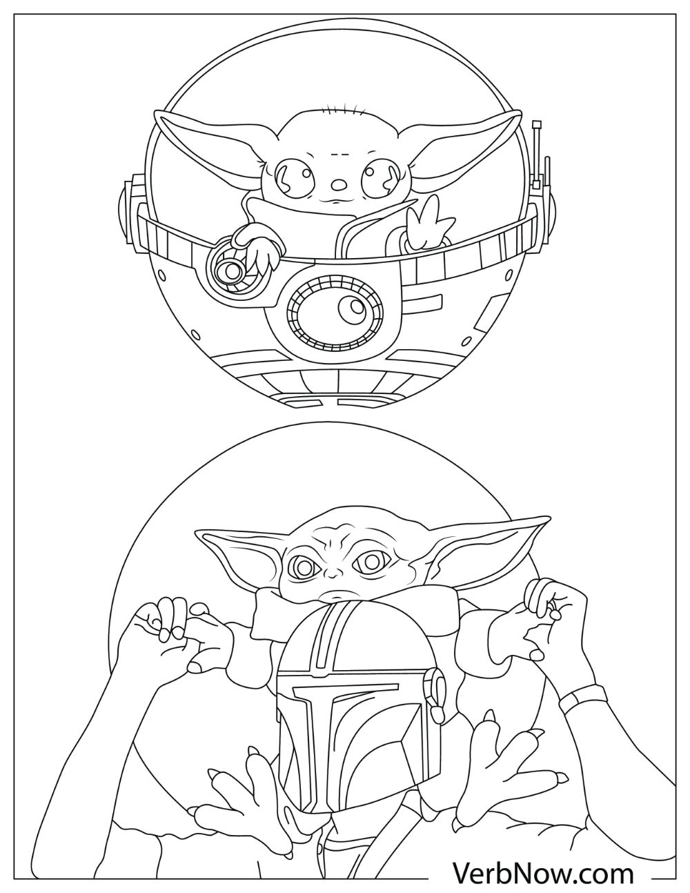 Free YODA Coloring Pages For Download Printable PDF VerbNow