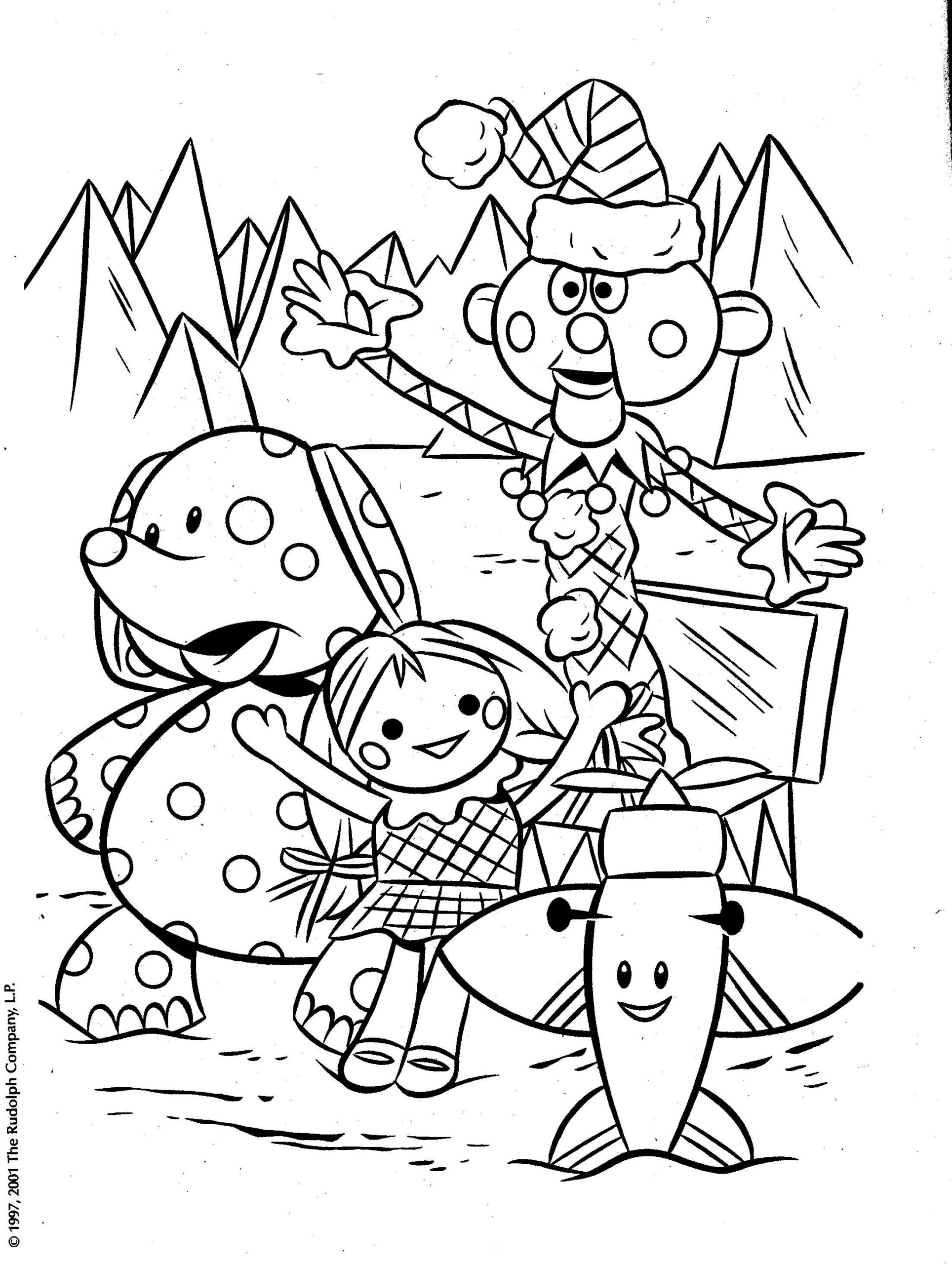 From A Rudolph Coloring Book Of The Misfit Toys Rudolph Coloring Pages Cartoon Coloring Pages