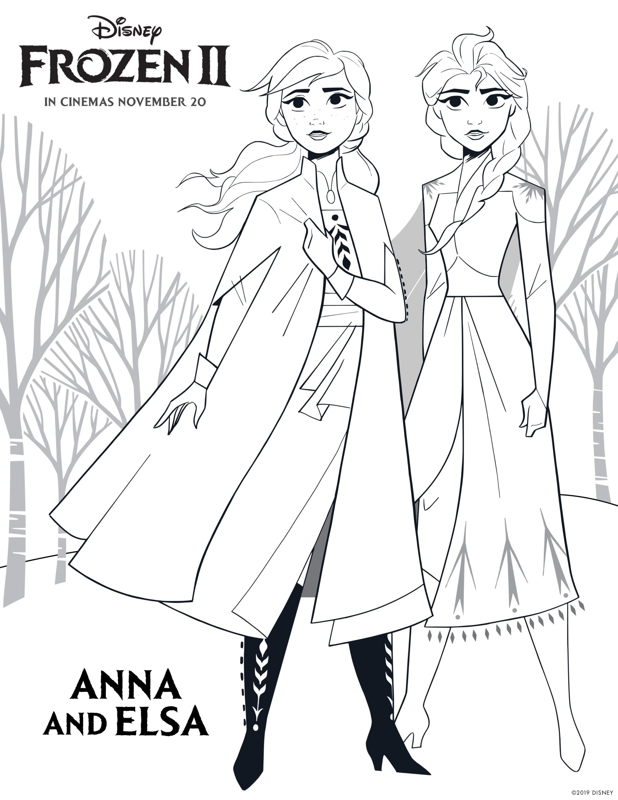 Frozen 2 Coloring Page Elsa The Snow Queen Photo 43121492 Fanpop