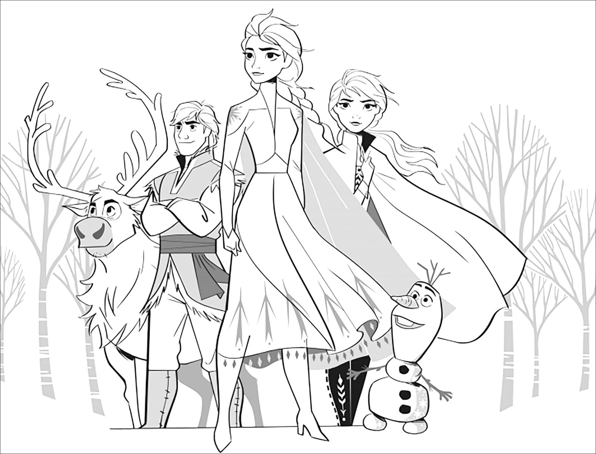 Frozen Printable Coloring Pages