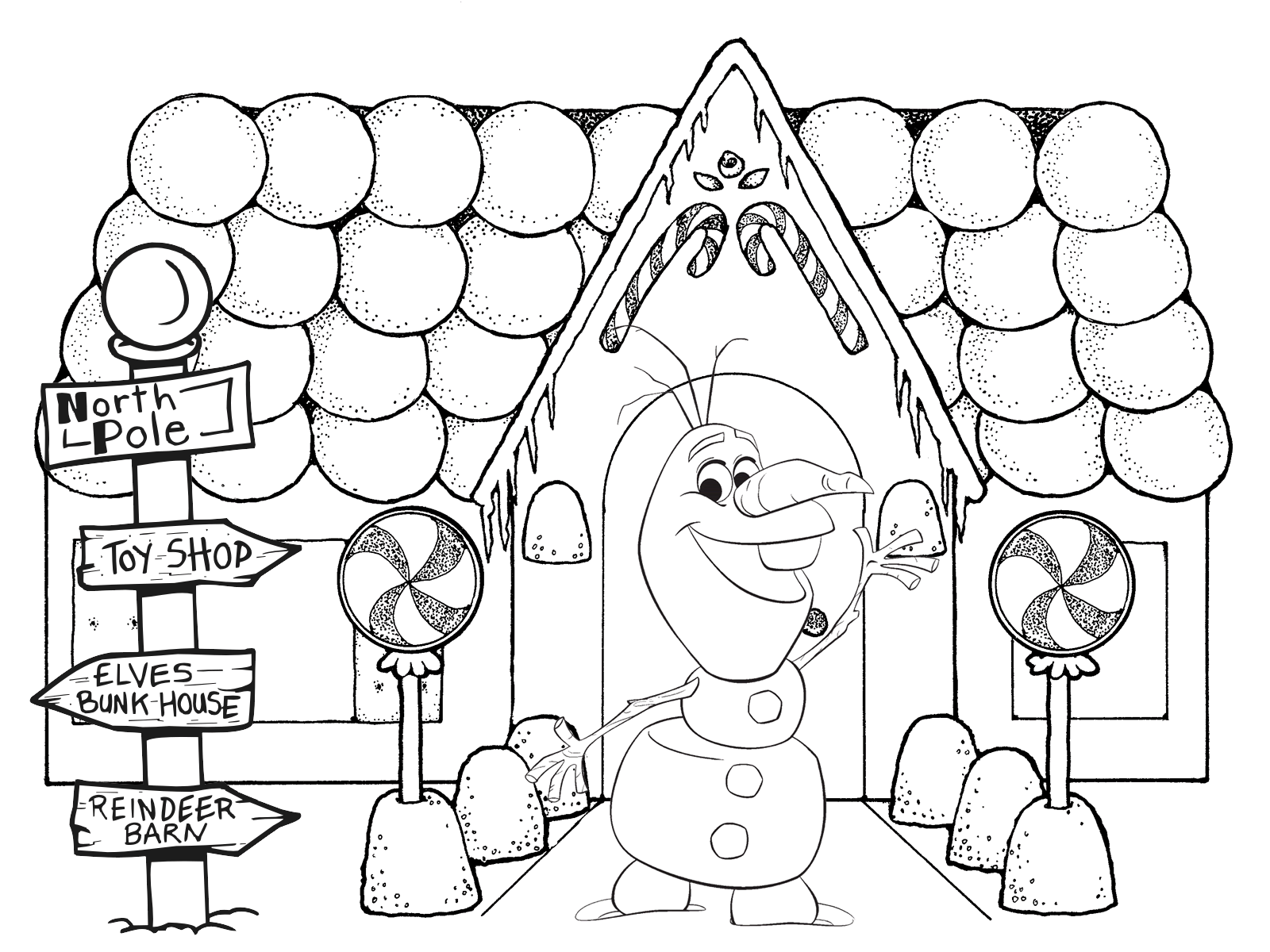 Frozen Christmas Coloring Pages TwisterMc