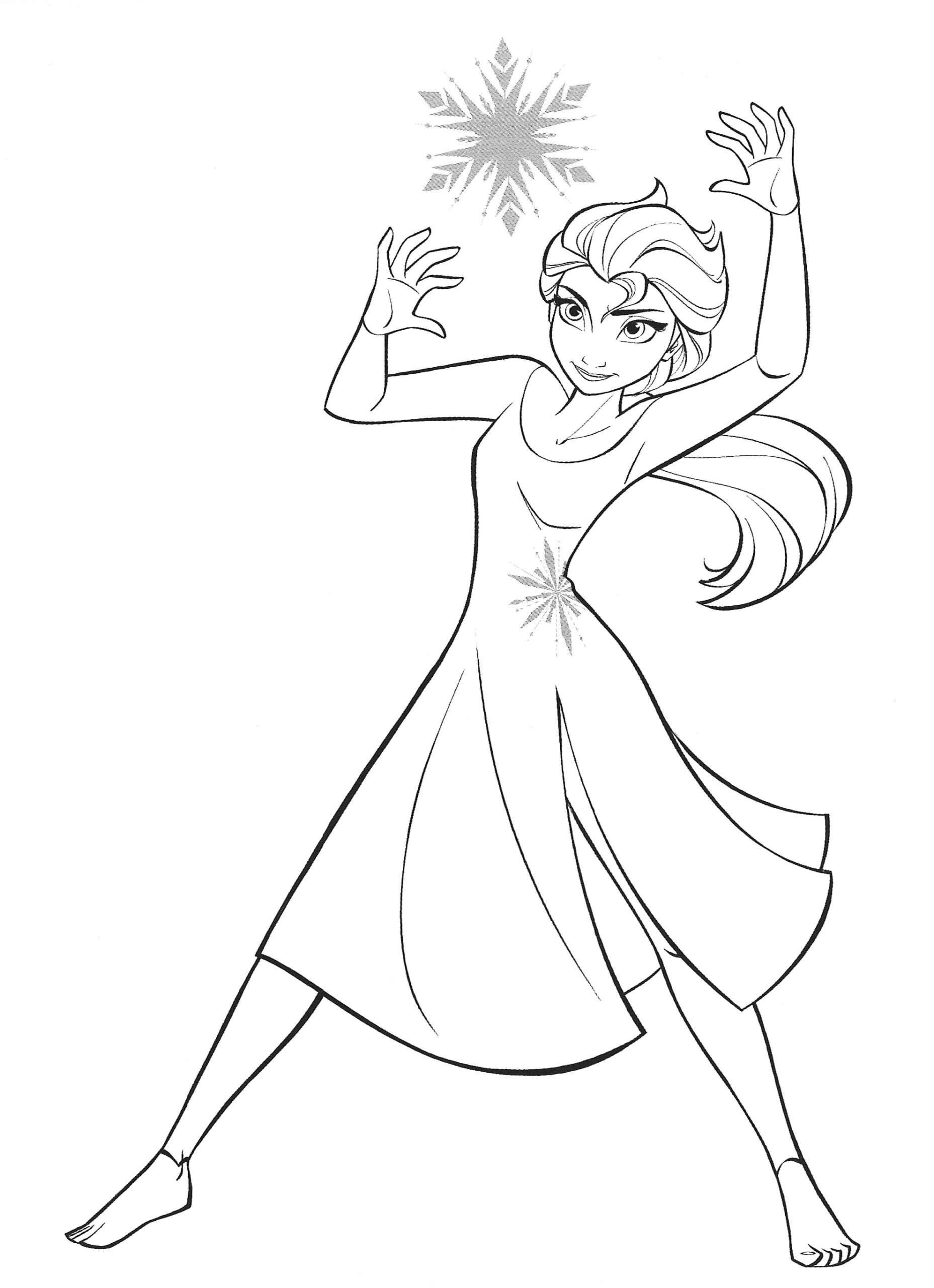 Elsa Coloring Page Printable