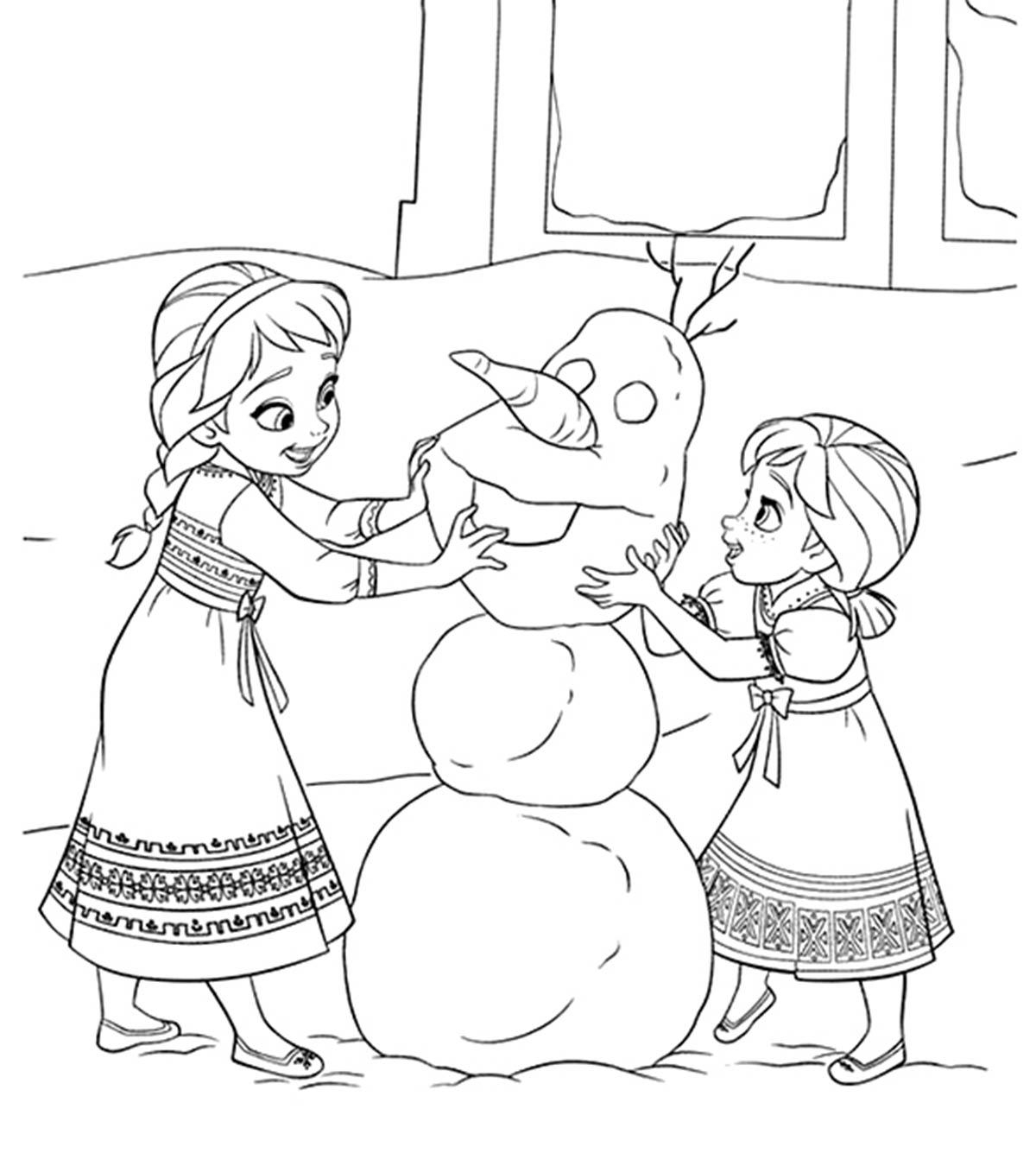 Free Printable Frozen Coloring Pages