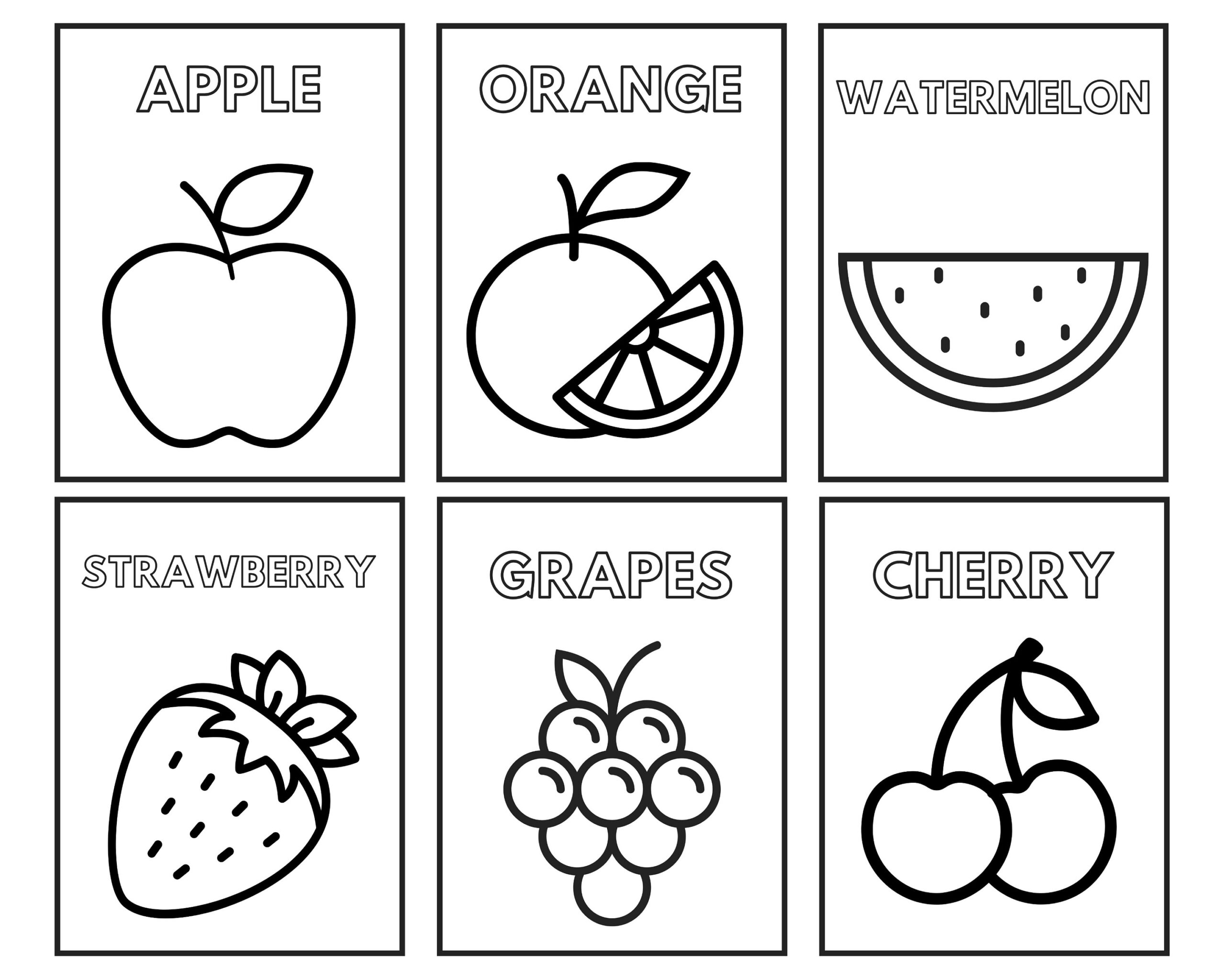 Fruit Coloring Pages Printable Coloring Pages Fruit Simple Printable Coloring Pages For Kids