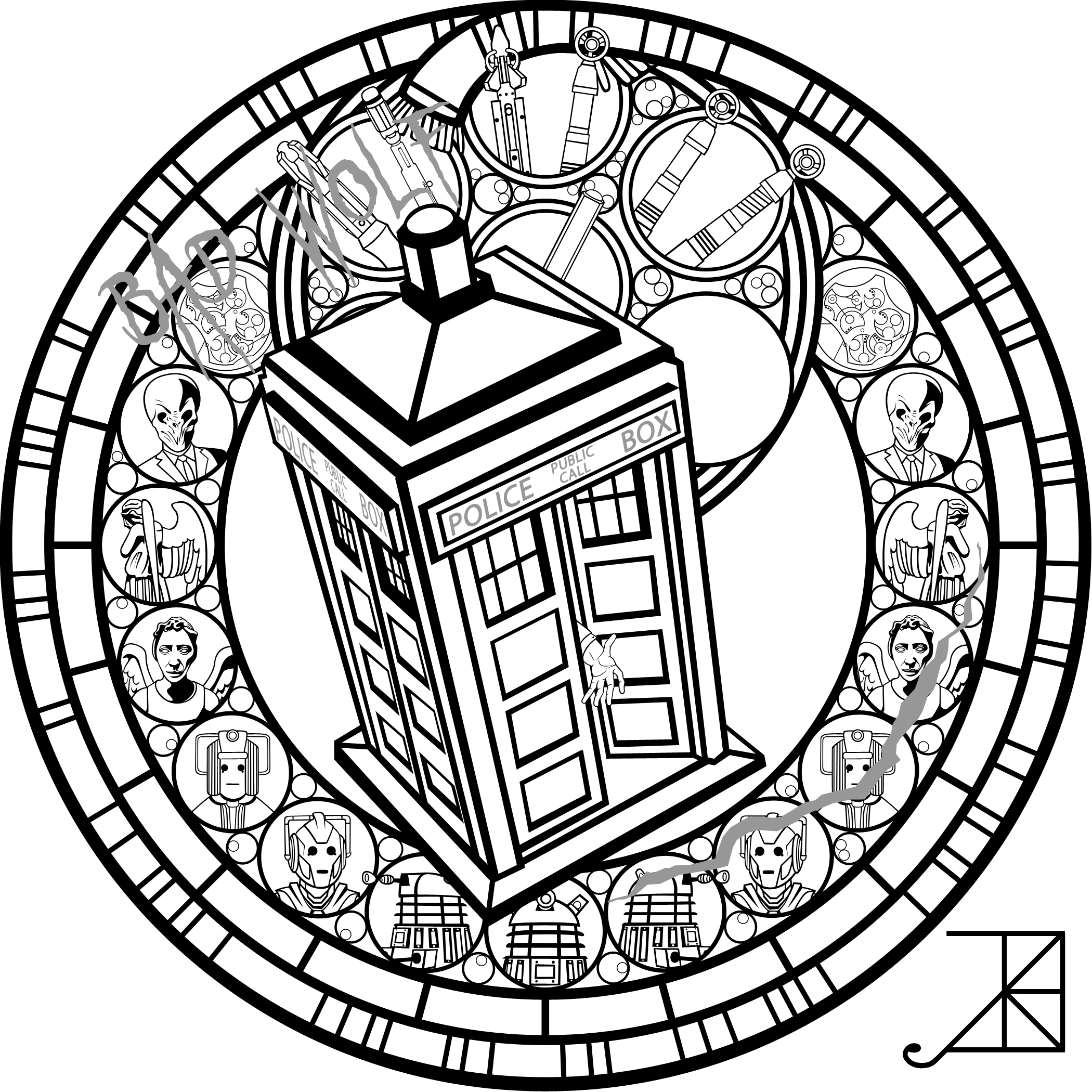 Full Size Of Doctor Who Coloring Pages Printable Colouring Doctor Who Line Drawing Clipart