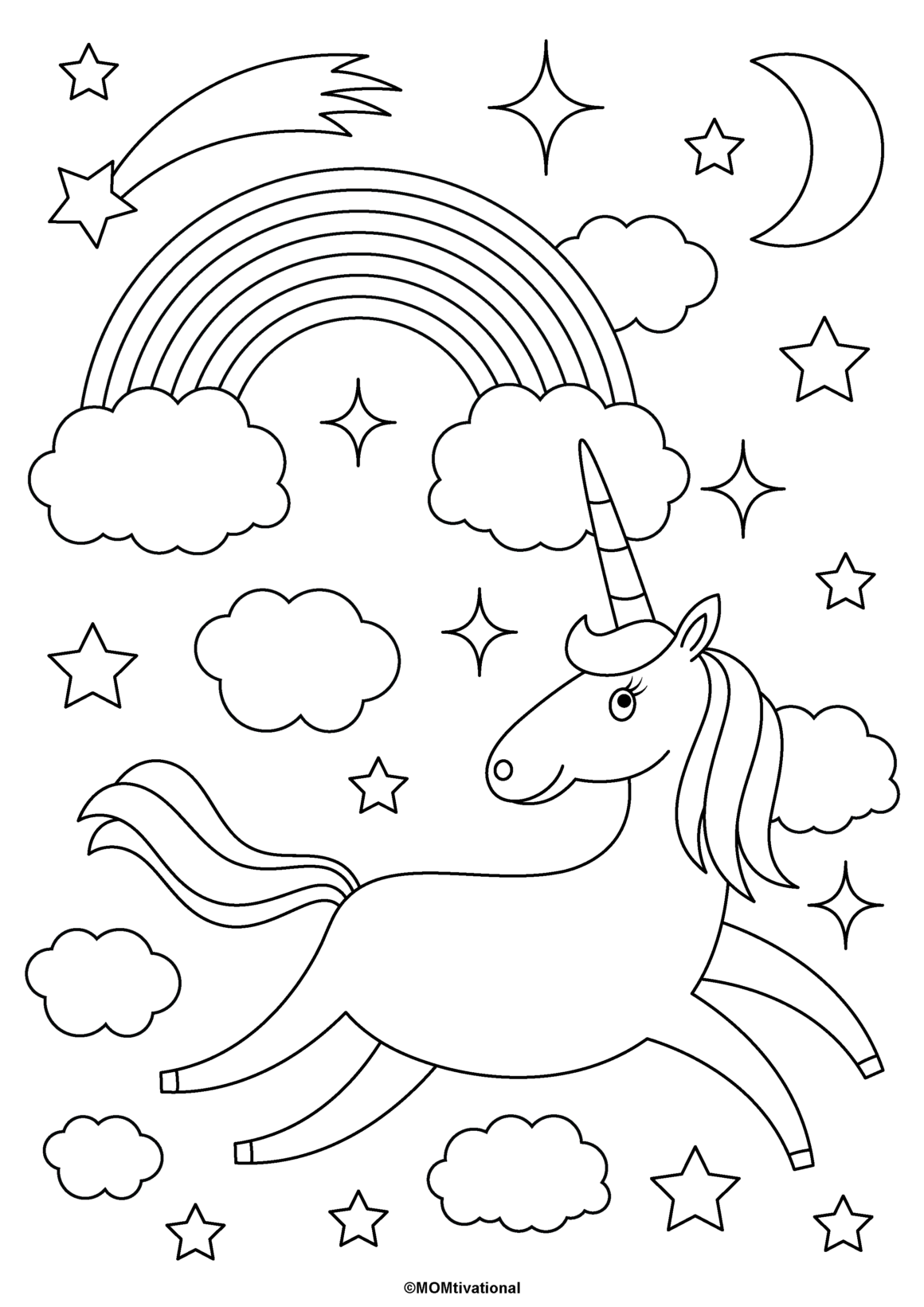 Free Printable Coloring Pages Unicorn