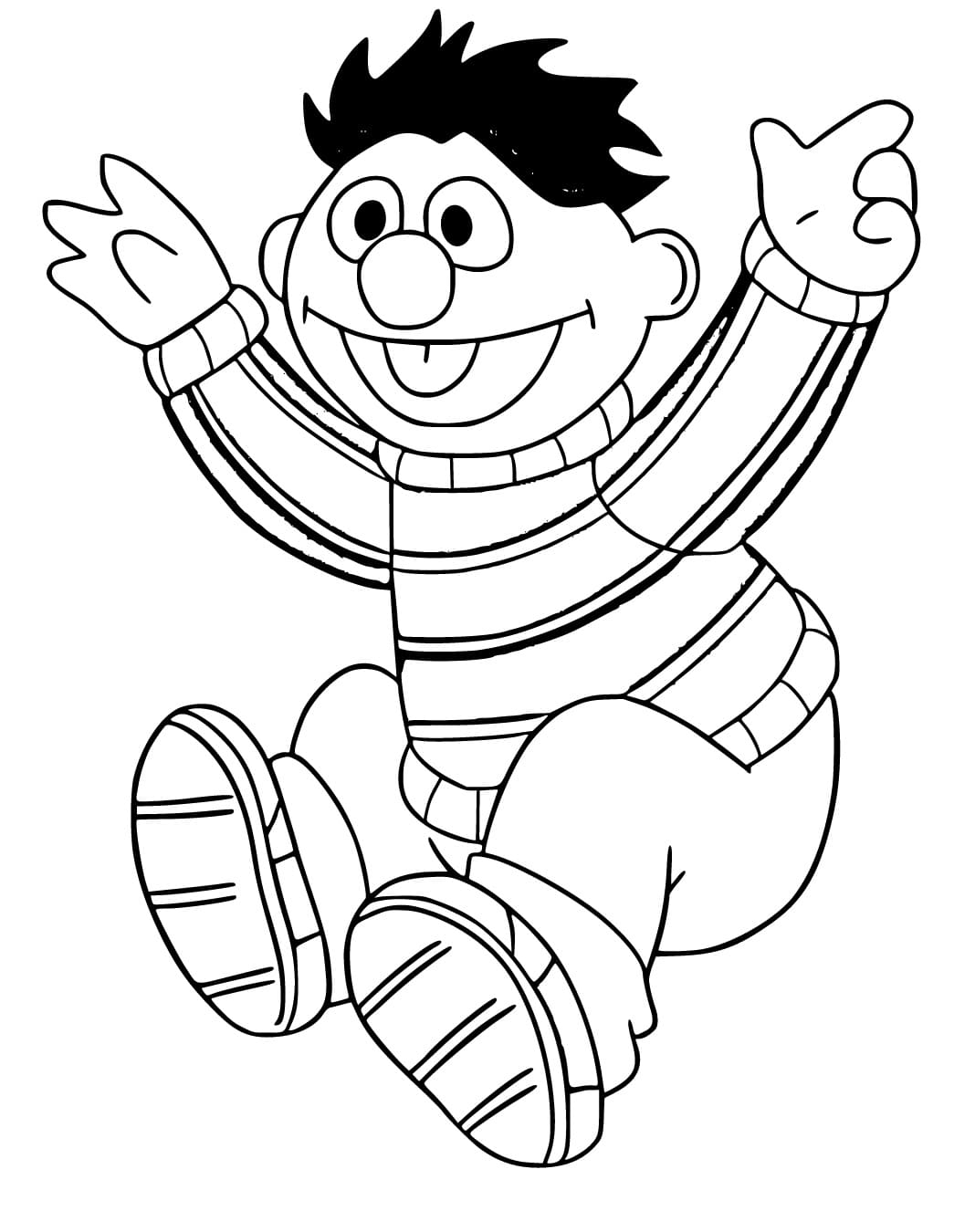 Fun Ernie Coloring Page Download Print Or Color Online For Free