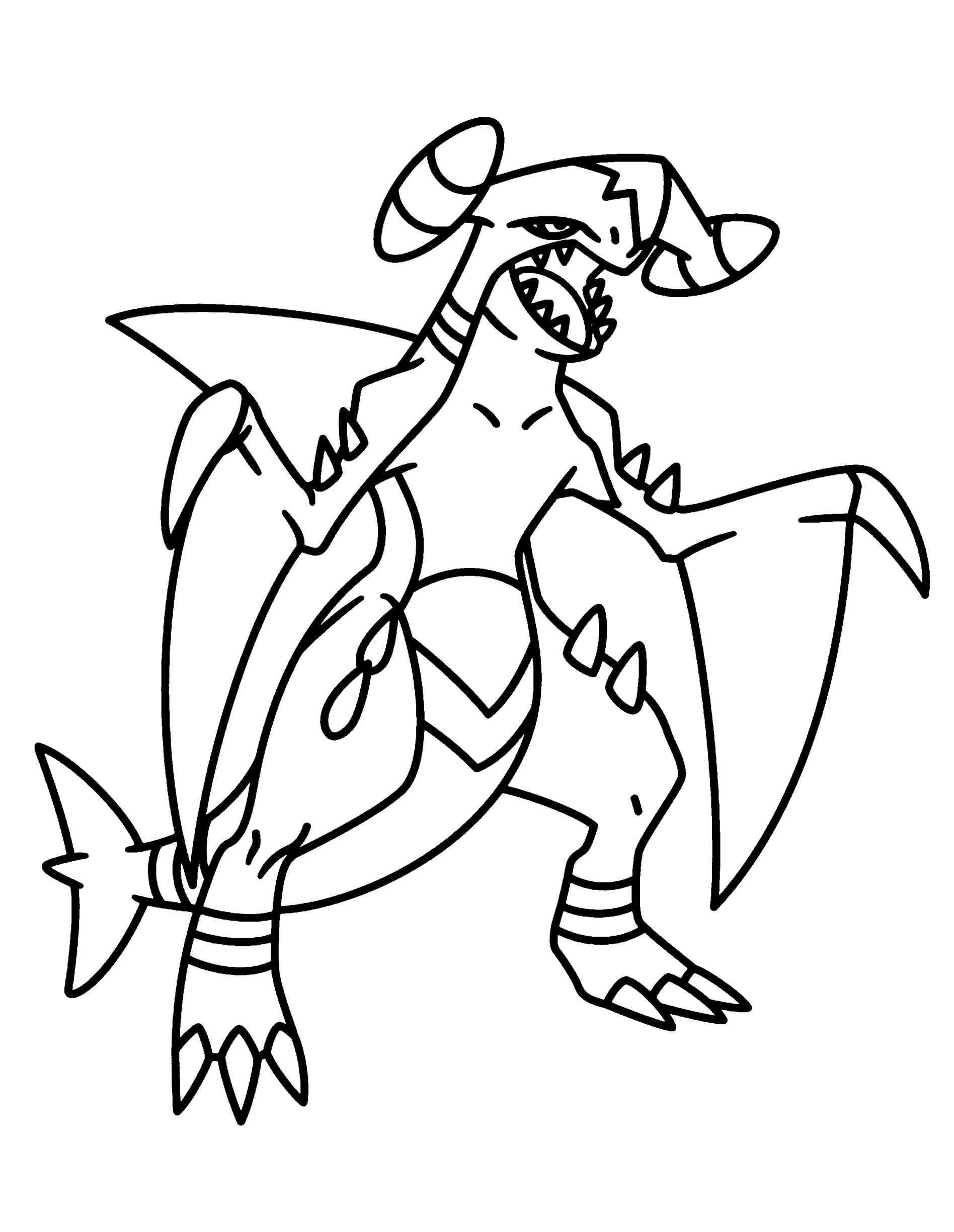 Garchomp Coloring Pages At GetDrawings Free Download