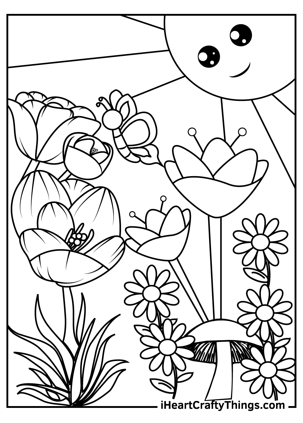Gardening Coloring Pages Free Printable