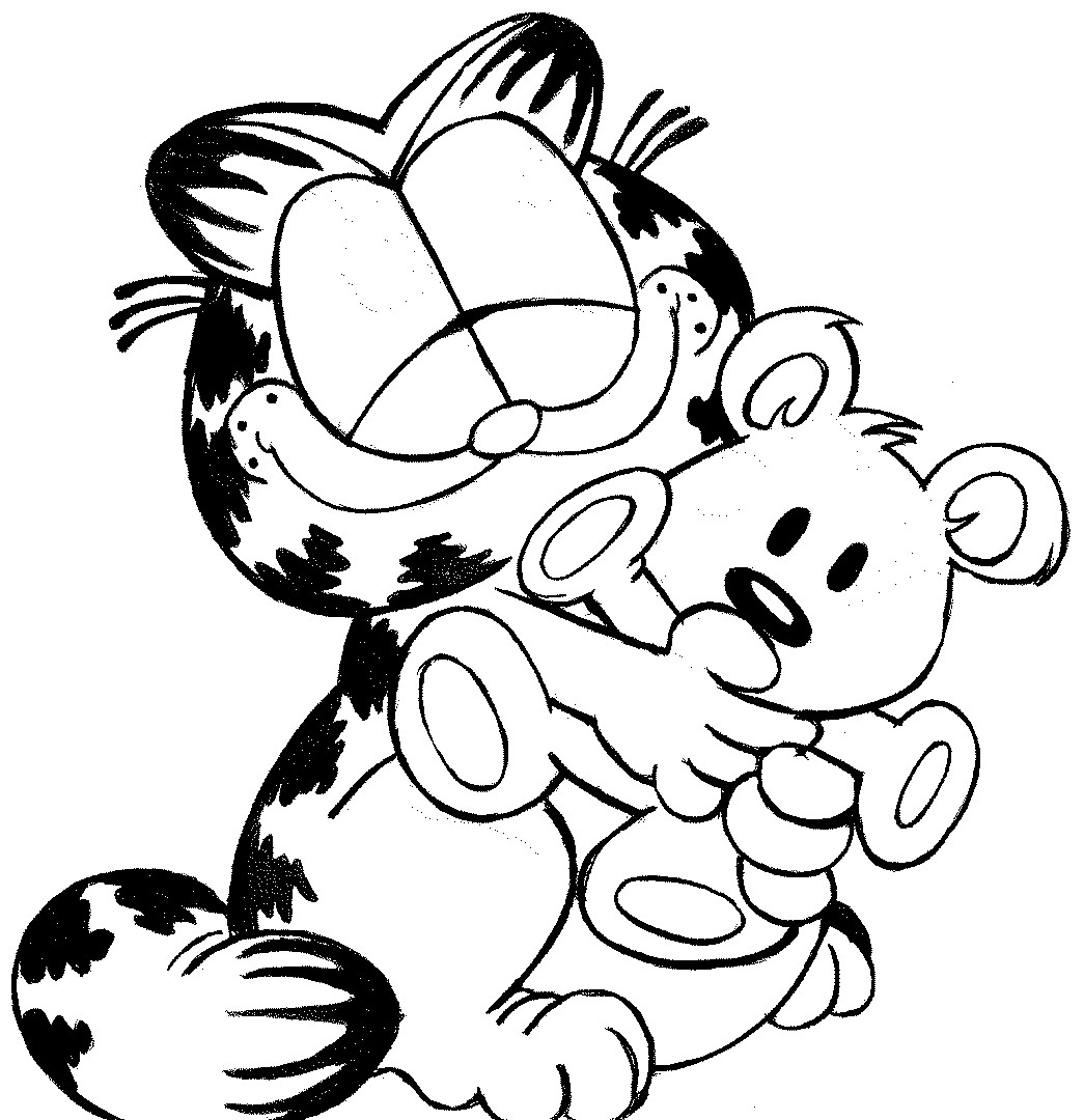 Garfield Printable Coloring Pages