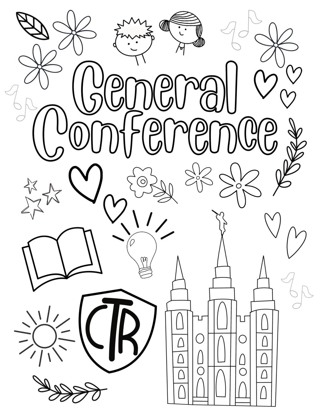 Lds Conference Printable Coloring Pages