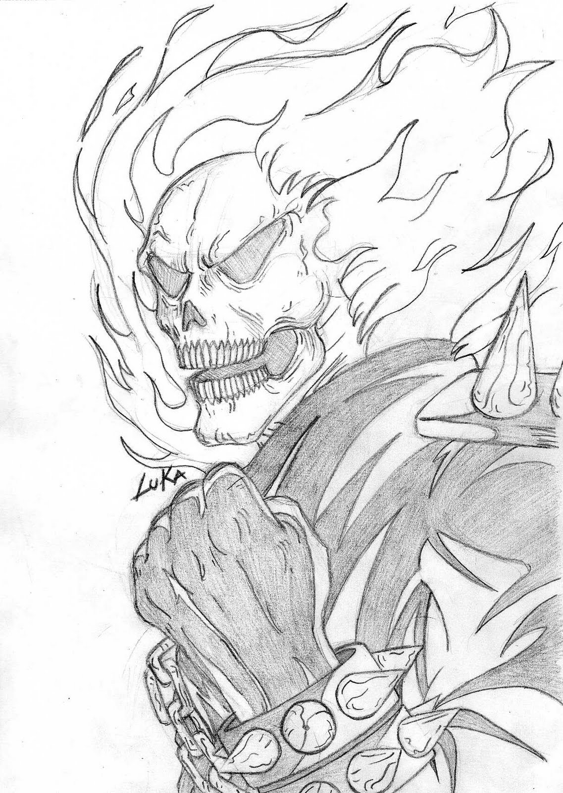 Ghost Rider Printable Coloring Pages
