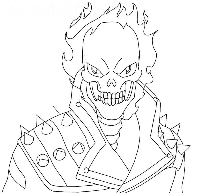 Ghost Rider Coloring Pages Free Printable Coloring Pages For Kids