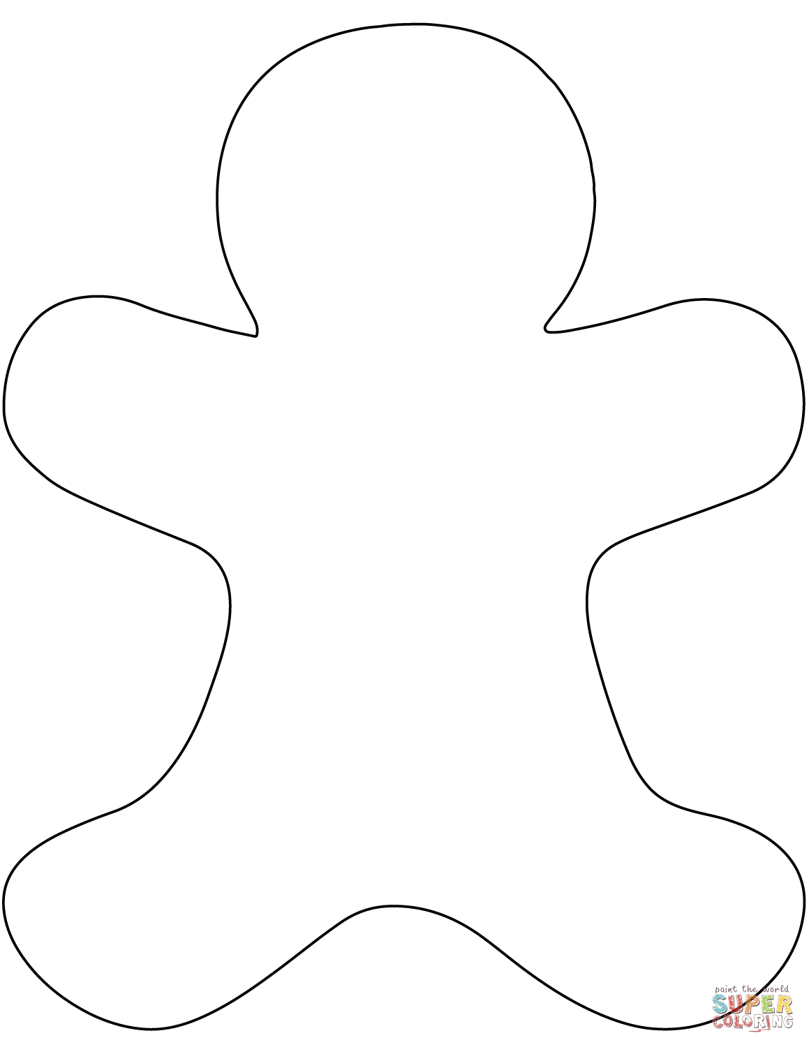 Gingerbread Man Coloring Pages Printable