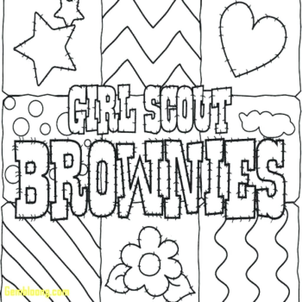 Girl Scouts Printable Coloring Pages