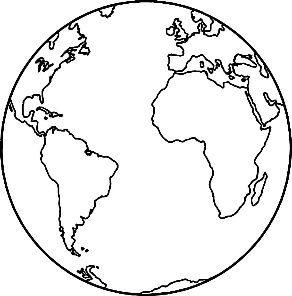 Globe Coloring Page Free Download On ClipArtMag