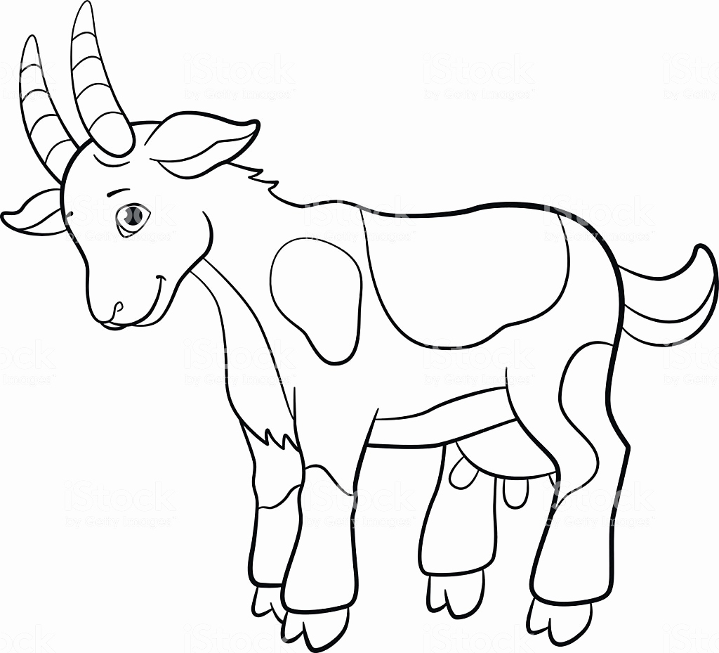 Printable Goat Coloring Pages
