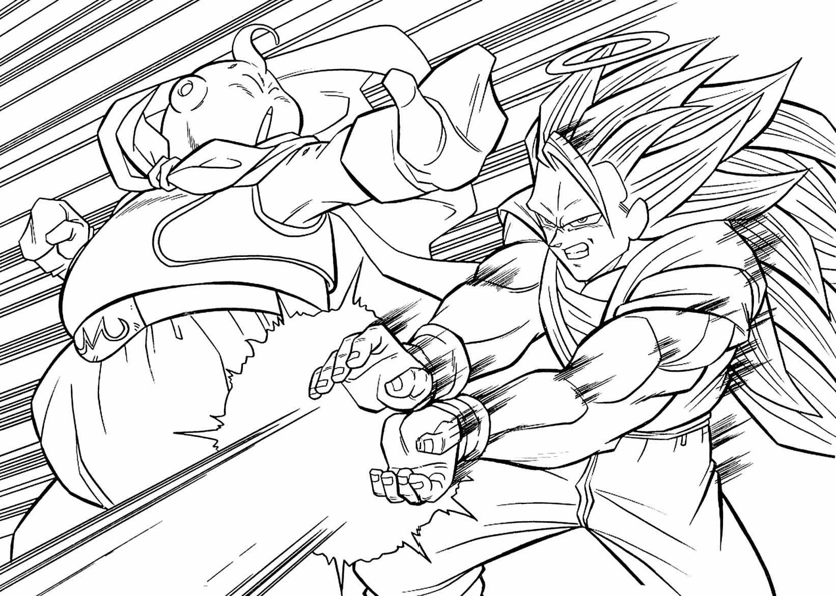 Goku Super Saiyan 3 Coloring Pages At GetColorings Free Printable Colorings Pages To Print