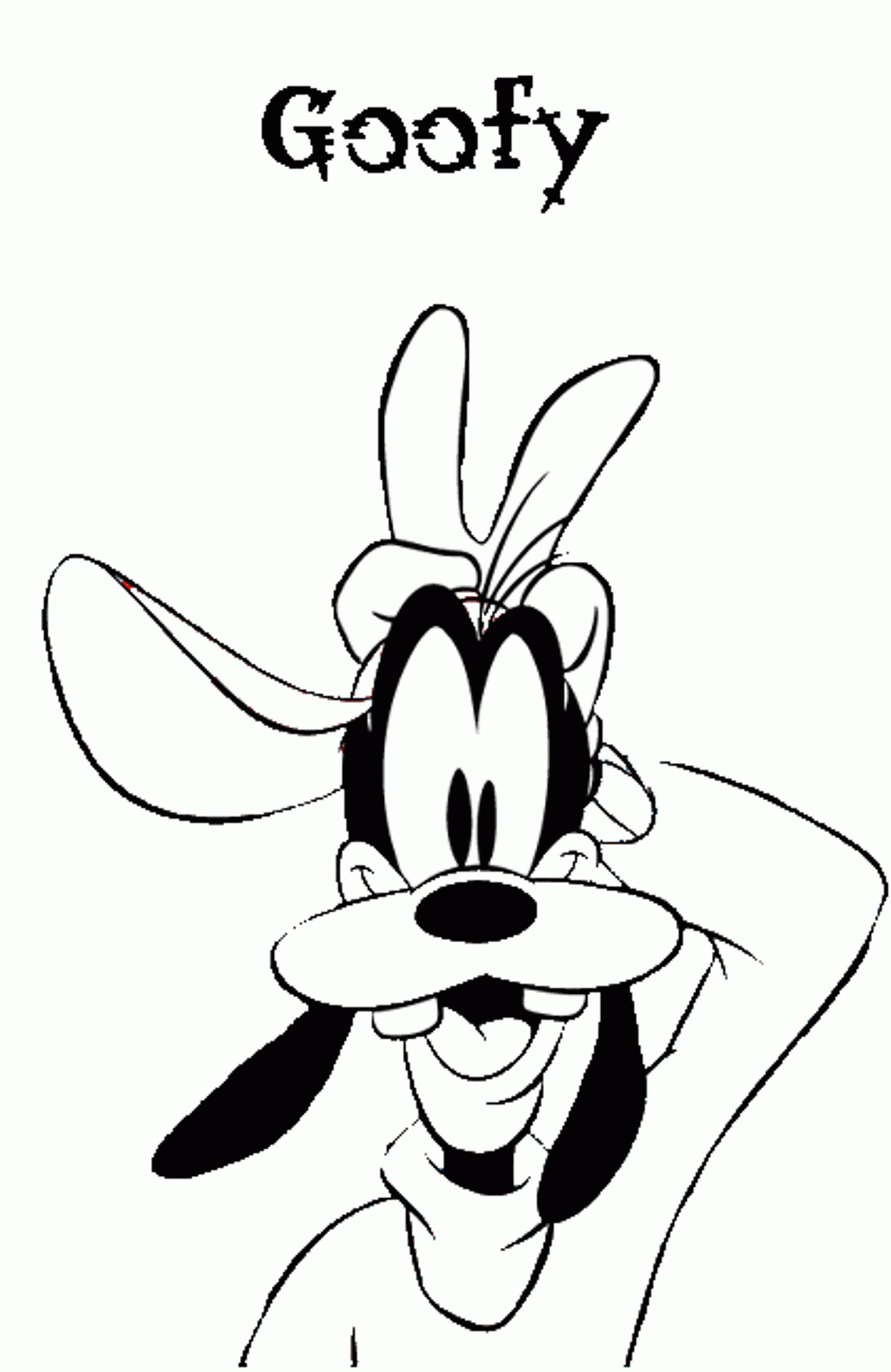 Goofy Cartoon Coloring Pages Download And Print For Free