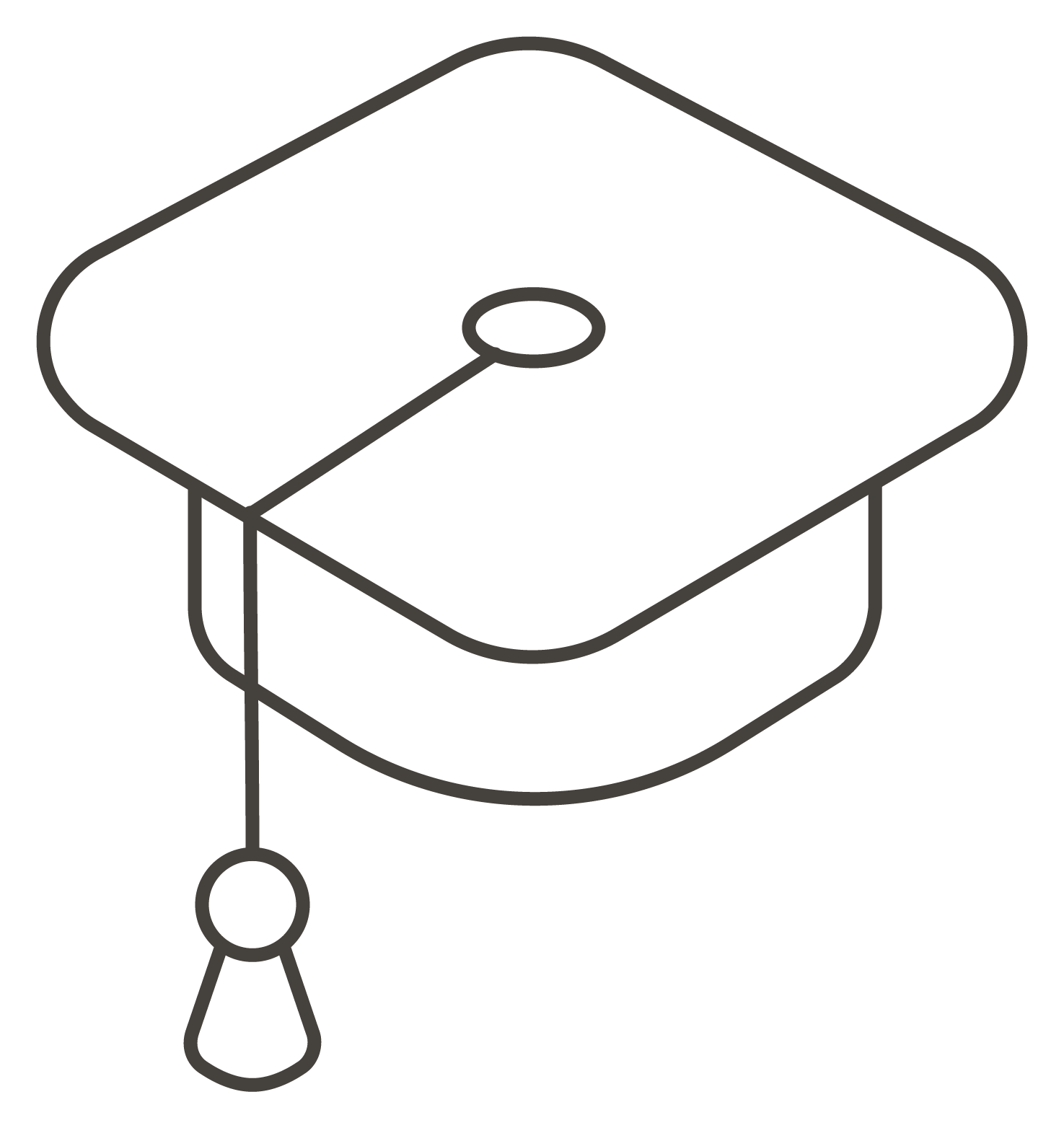 Graduation Cap Coloring Page Printable