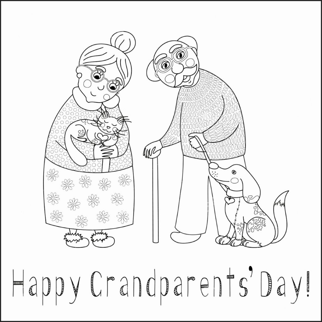 Grandparents Day Printable Coloring Pages