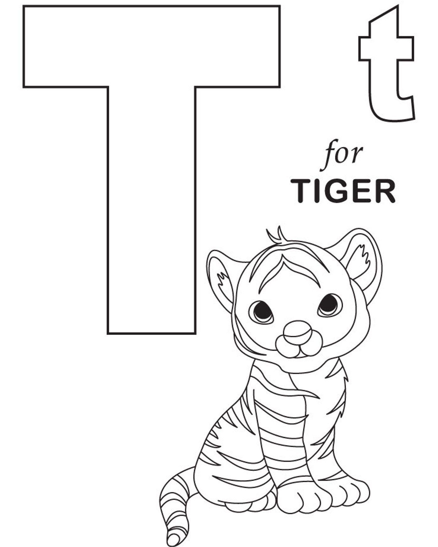 Great Image Of Letter T Coloring Page Davemelillo Alphabet Coloring Pages Abc Coloring