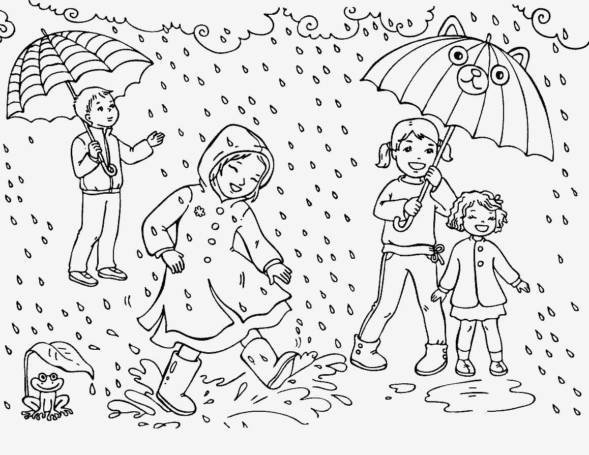 Great Rainy Day Coloring Page Free Printable Coloring Pages For Kids