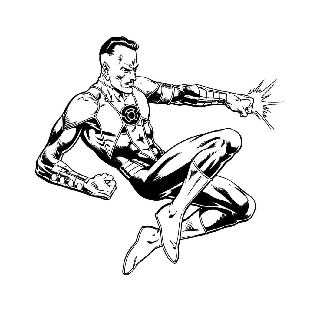 Green Lantern Coloring Pages Free Printable Coloring Pages For Kids