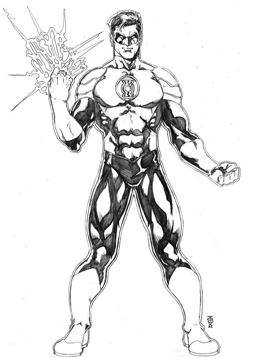 Green Lantern Coloring Pages From DC Comics Free Printable Coloring Pages