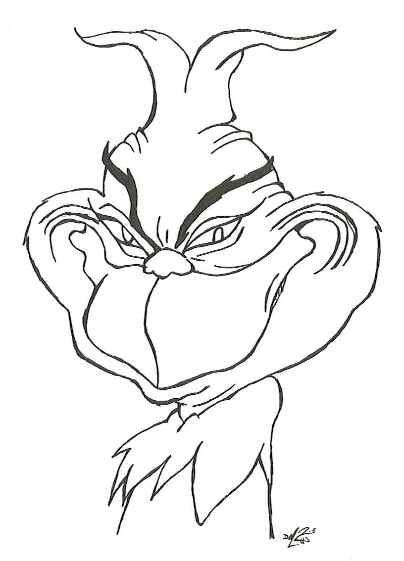 Printable Grinch Coloring Pages