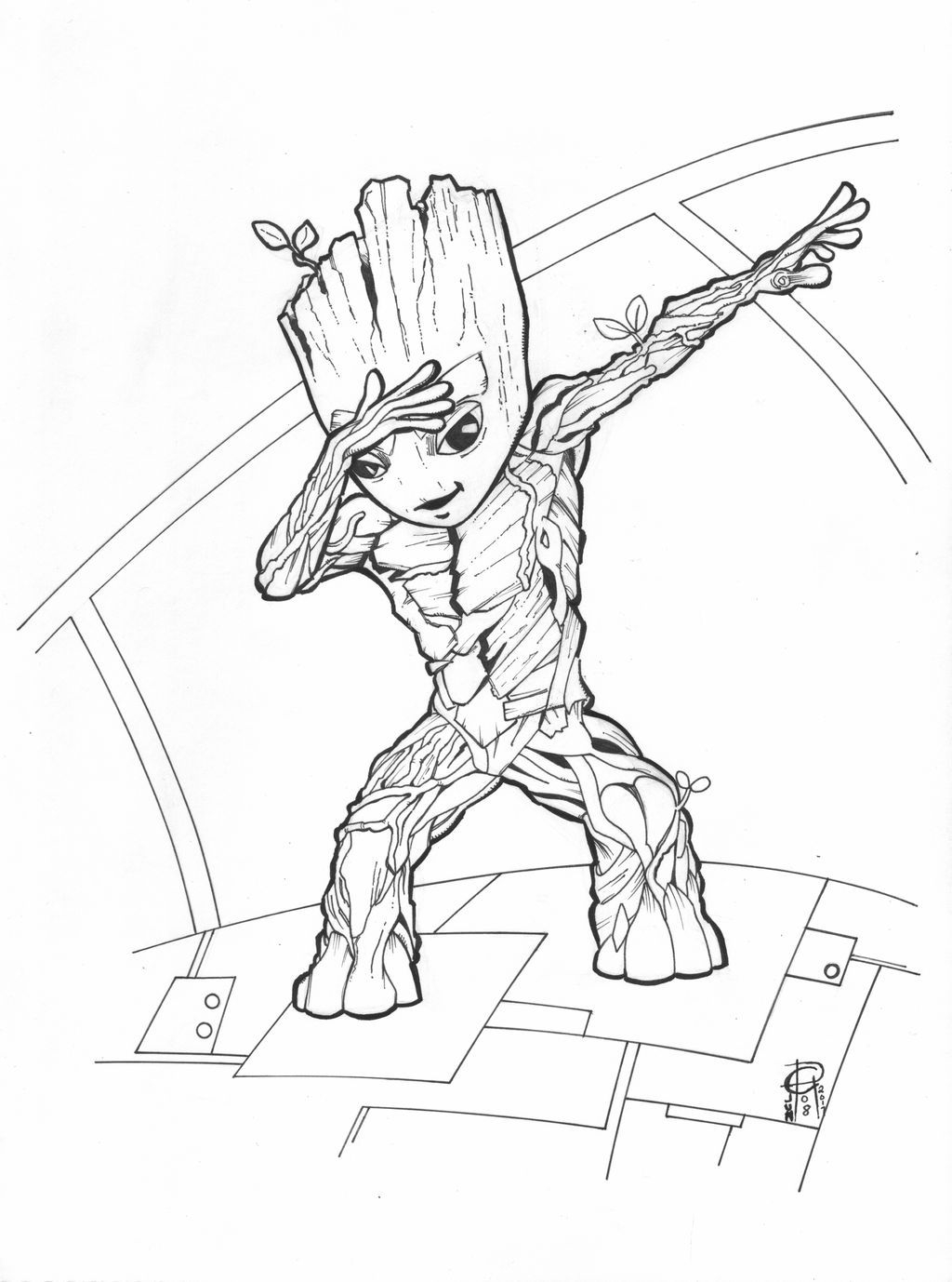 Groot Coloring Pages Thekidsworksheet